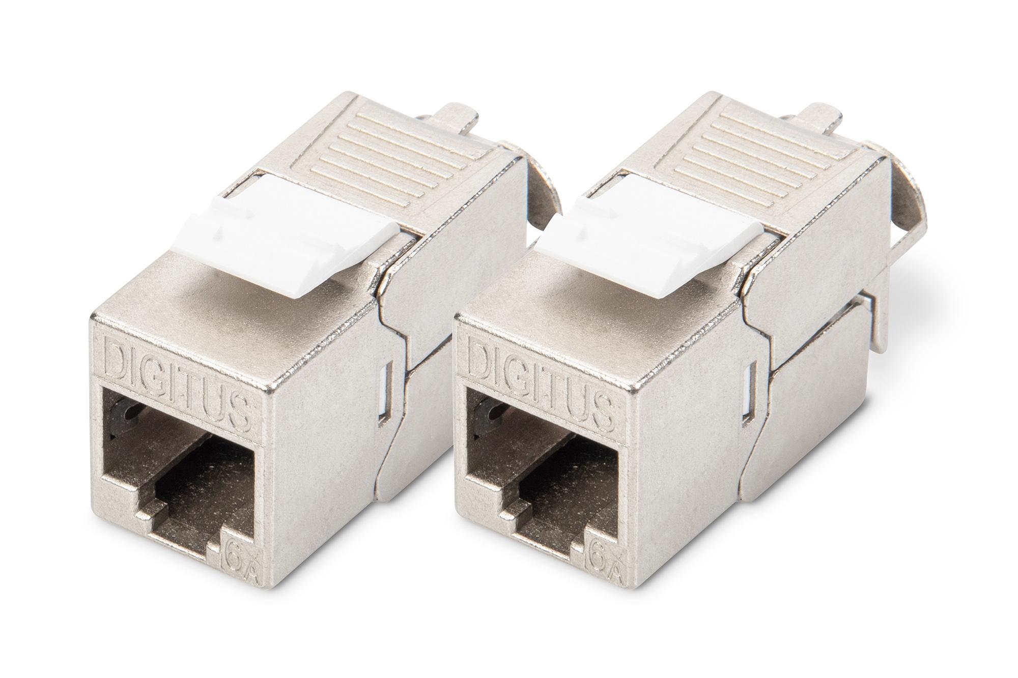 Digitus CAT 6A Keystone Jack. shielded. 2 pcs.