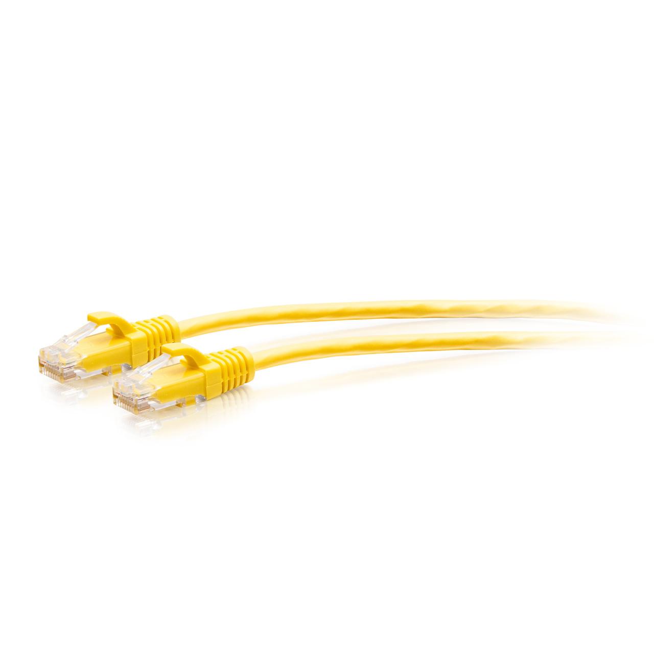 10ft (3m) Cat6a Snagless Unshielded (UTP) Slim Ethernet Patch Cable - Yellow