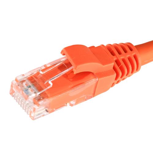 Cablenet 0.5m Cat5e RJ45 Orange U/UTP LSOH 24AWG Snagless Booted Patch