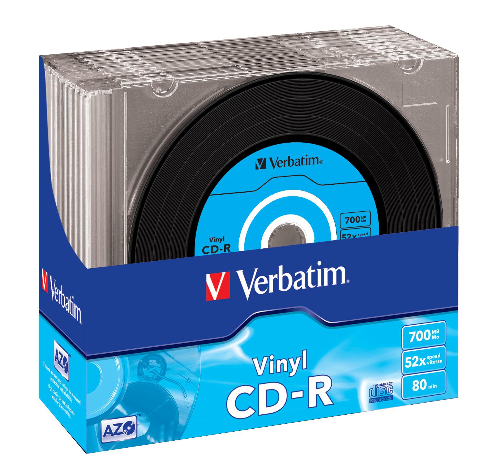 Verbatim CD-R AZO Data Vinyl 700 MB 10 pc(s)