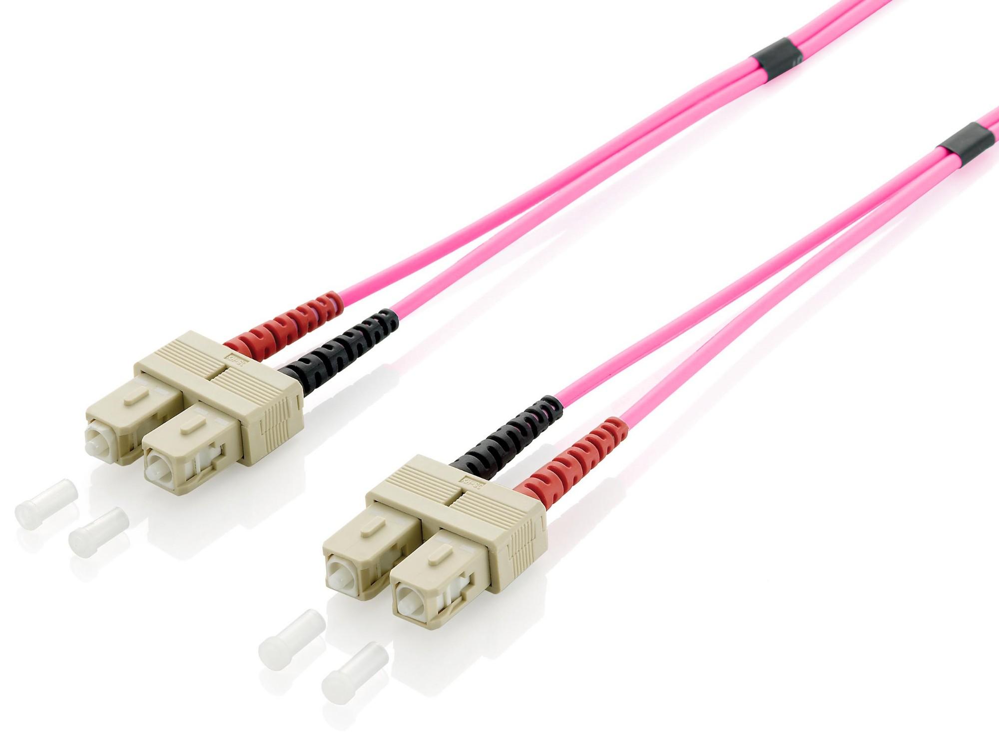 Equip SC/SC Fiber Optic Patch Cable. OM4. 2m