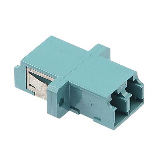 Cablenet OM3 LC Duplex Adaptor Aqua