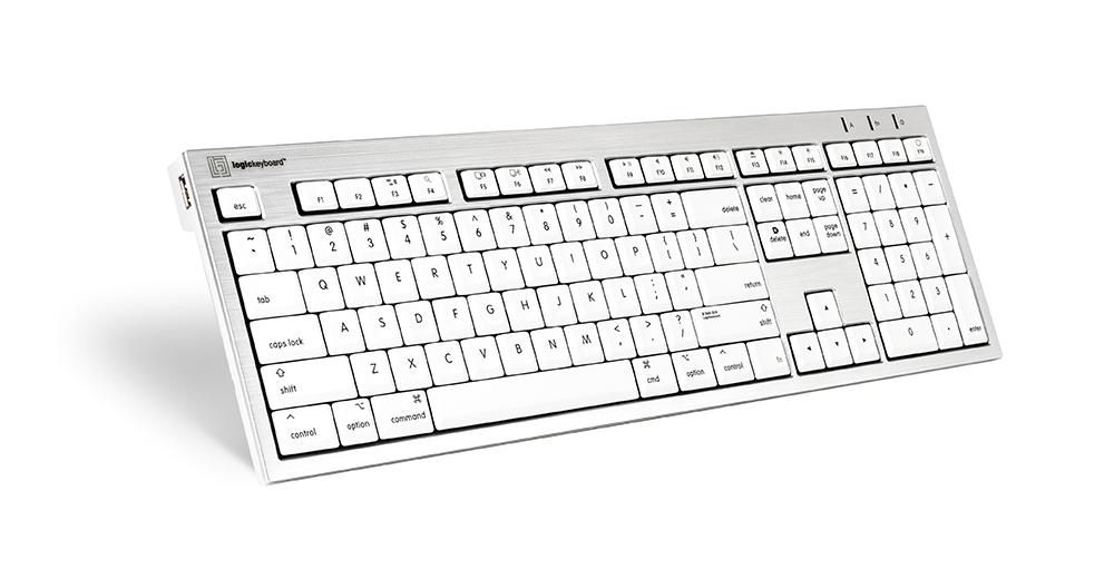 Logickeyboard SKB-CWMU-UK keyboard Office USB QWERTY UK English Silver