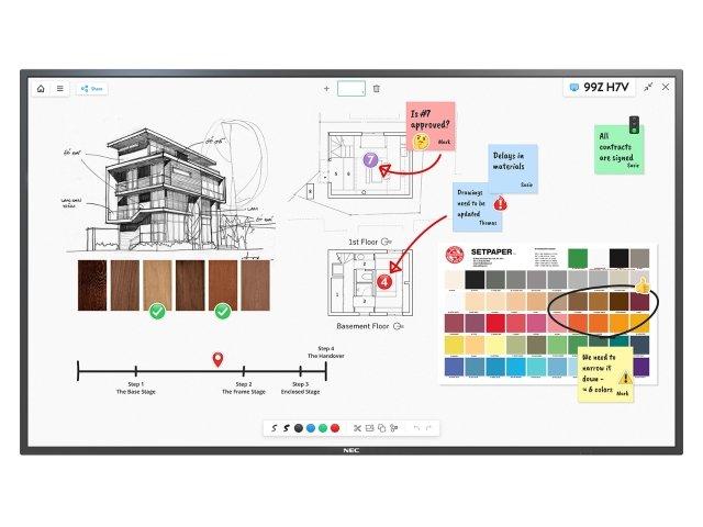 NEC MultiSync M551 Interactive flat panel 139.7 cm (55") LCD 500