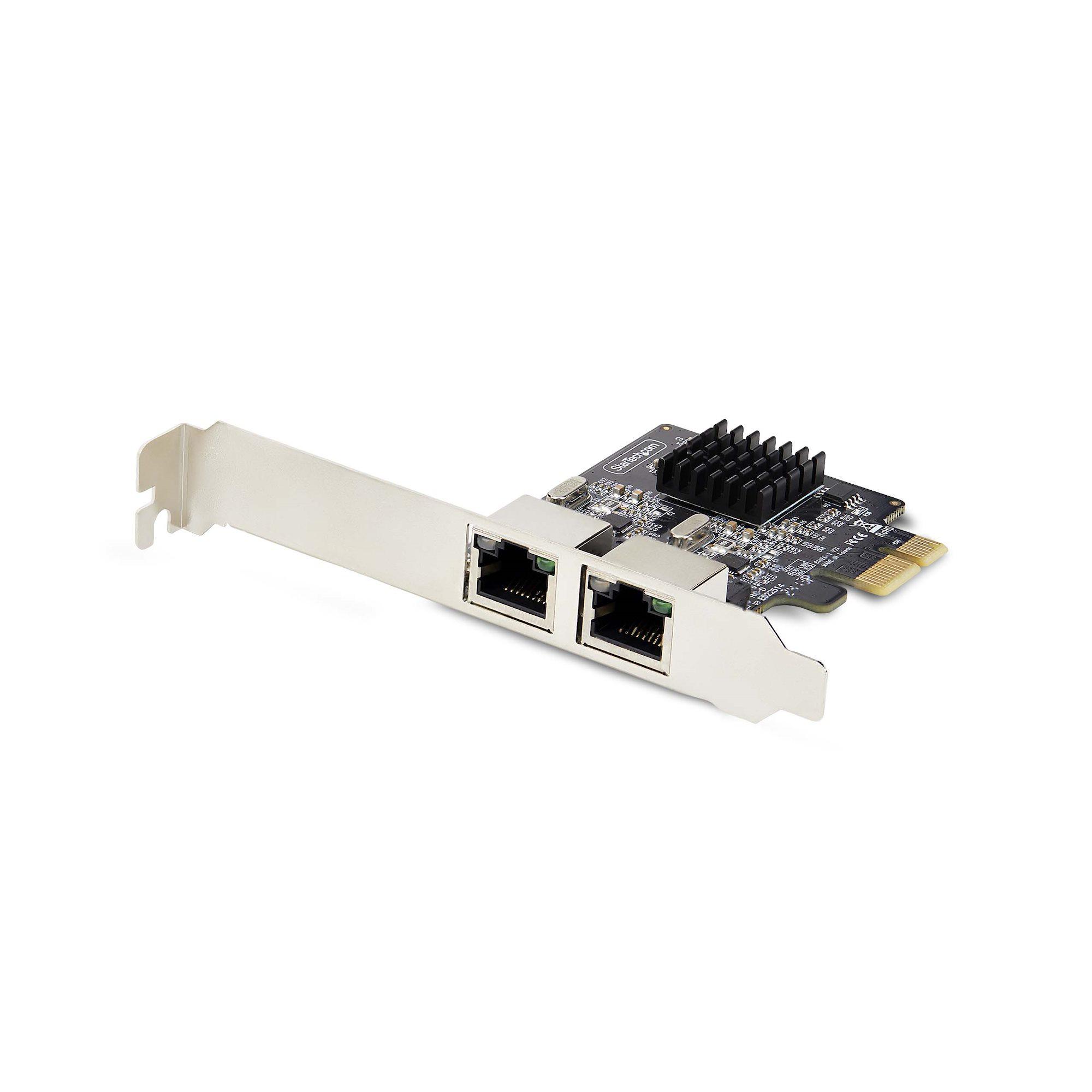 StarTech.com 2-Port Gigabit PCIe Network Adapter Card. 10/100/1000Mbps