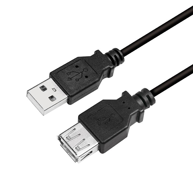 LogiLink CU0010B USB cable USB 2.0 2 m USB A Black