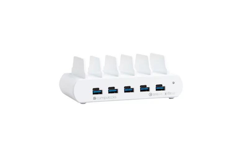 Compulocks 5 Port USB-C And USB-A Charging Dock With UK Plug - Chargin