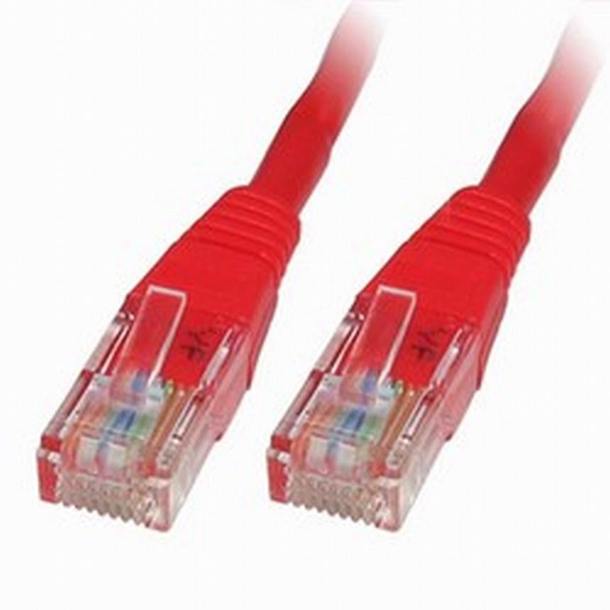 LMS 0.3m Red Cat5e UTP Patch / Straight Networking Cable