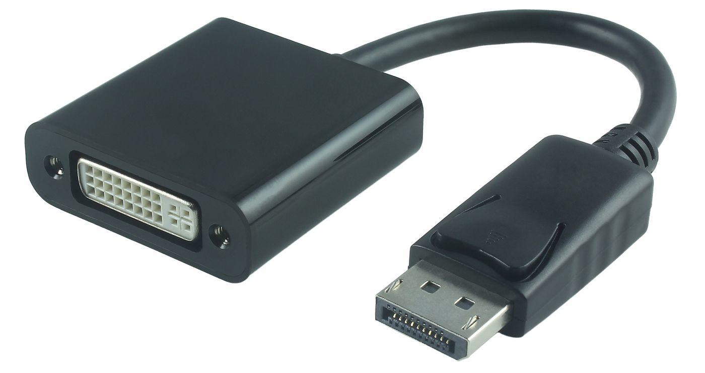 Microconnect DPDVI015 video cable adapter 0.15 m DisplayPort DVI-I Bla