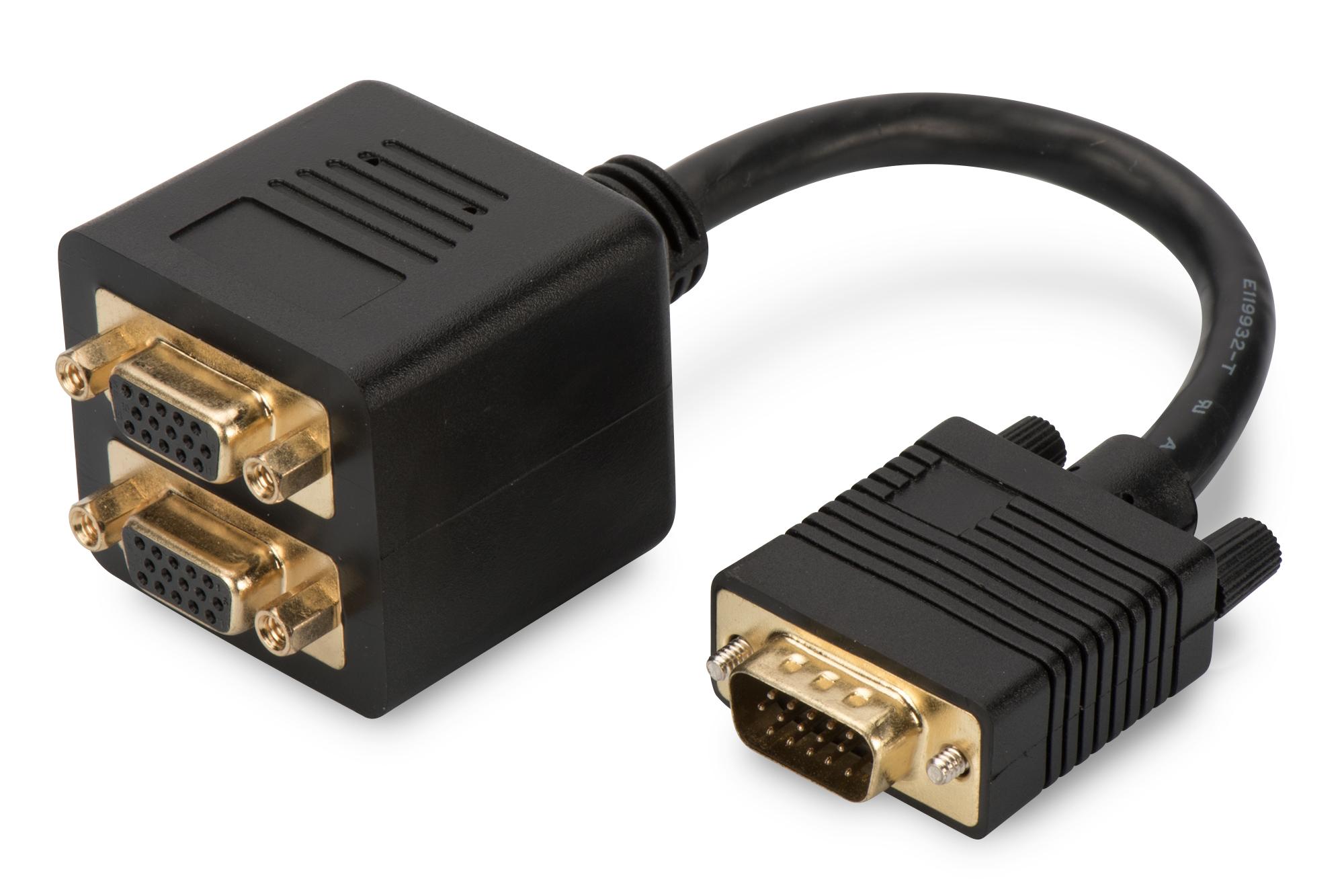 Digitus VGA Monitor Y-splitter cable