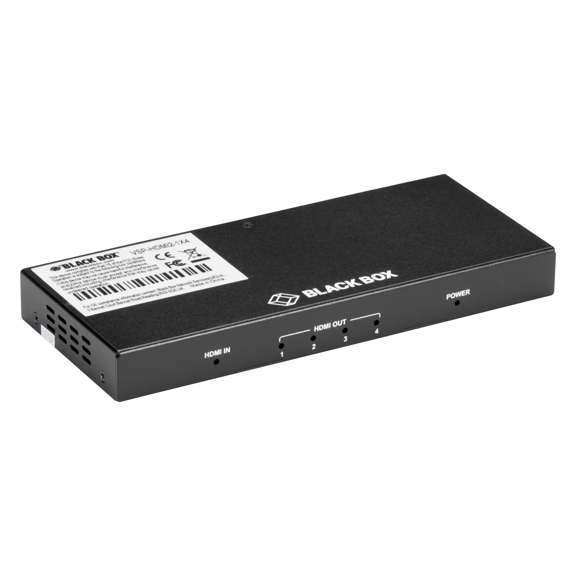 Black Box VSP-HDMI2-1X4 Video Splitter HDMI 4x HDMI