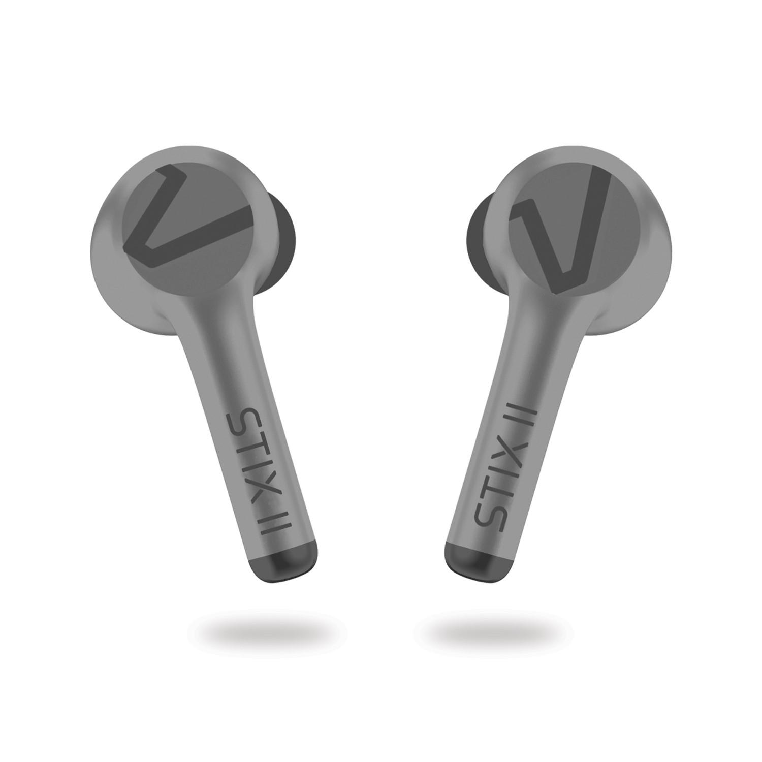 Veho STIX II True Wireless Earphones - Platinum Grey