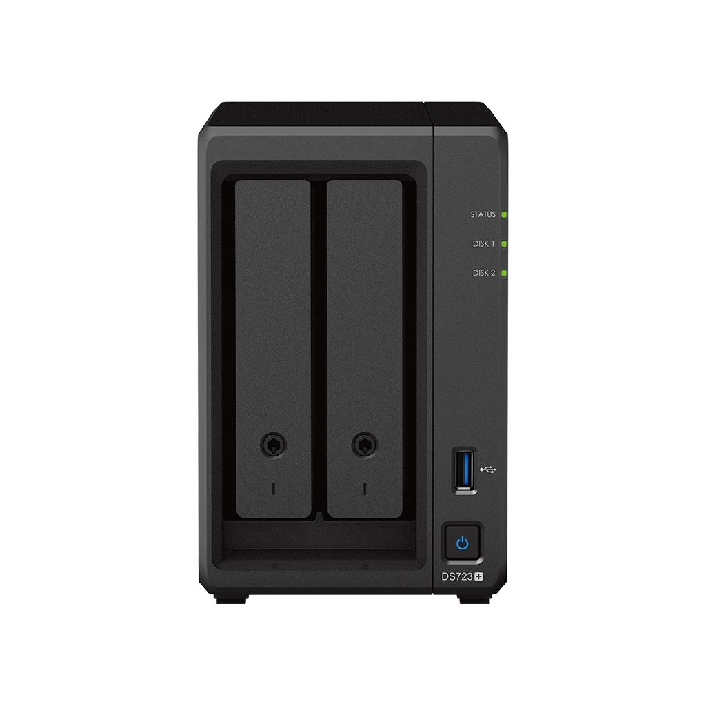 Synology DiskStation DS723+ NAS Desktop AMD Ryzen R1600 2 GB DDR4 8 TB