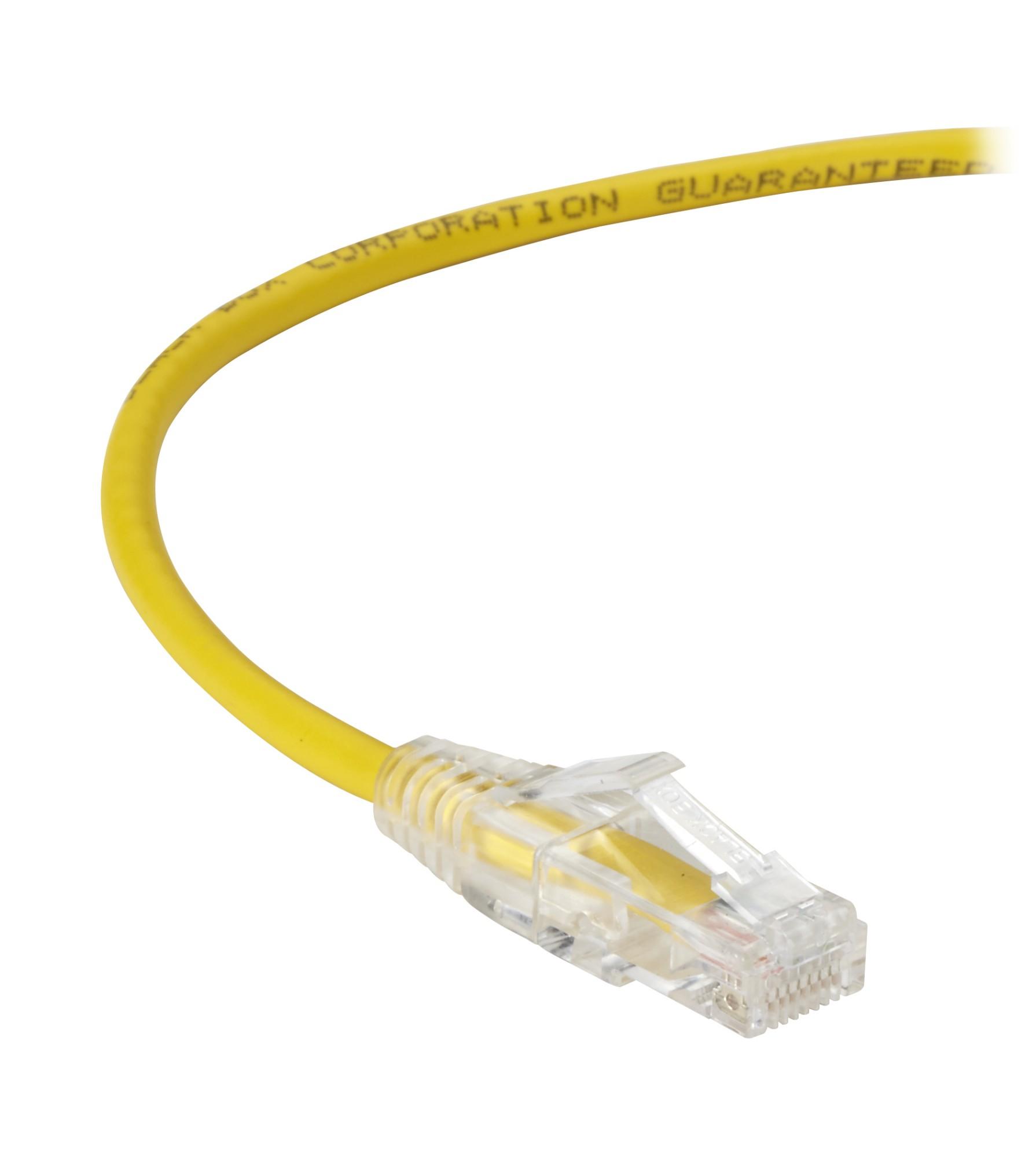 Black Box CAT6 2.1m Networking Cable Yellow U/UTP (UTP)