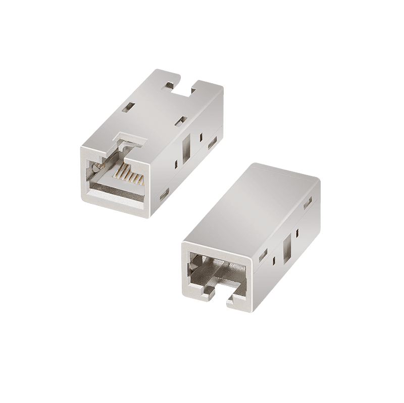 LogiLink RJ45 Inline Coupler. Cat.6A. shielded. metal housing