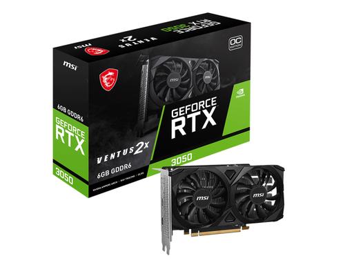 MSI GeForce RTX 3050 VENTUS 2X E 6G OC - Graphics Card - GF