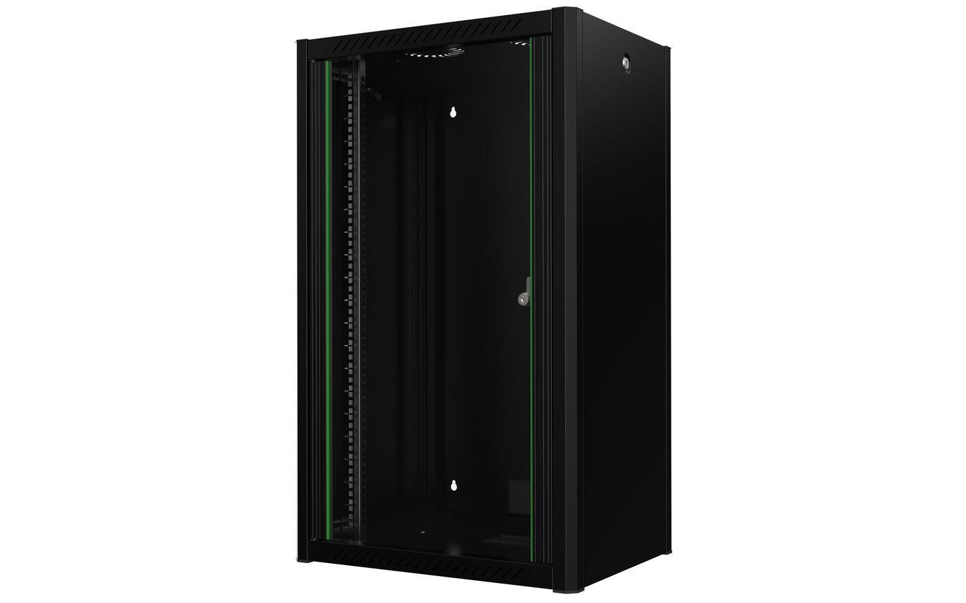 Lanview RWP20U45BL rack cabinet 20U Wall mounted rack Black