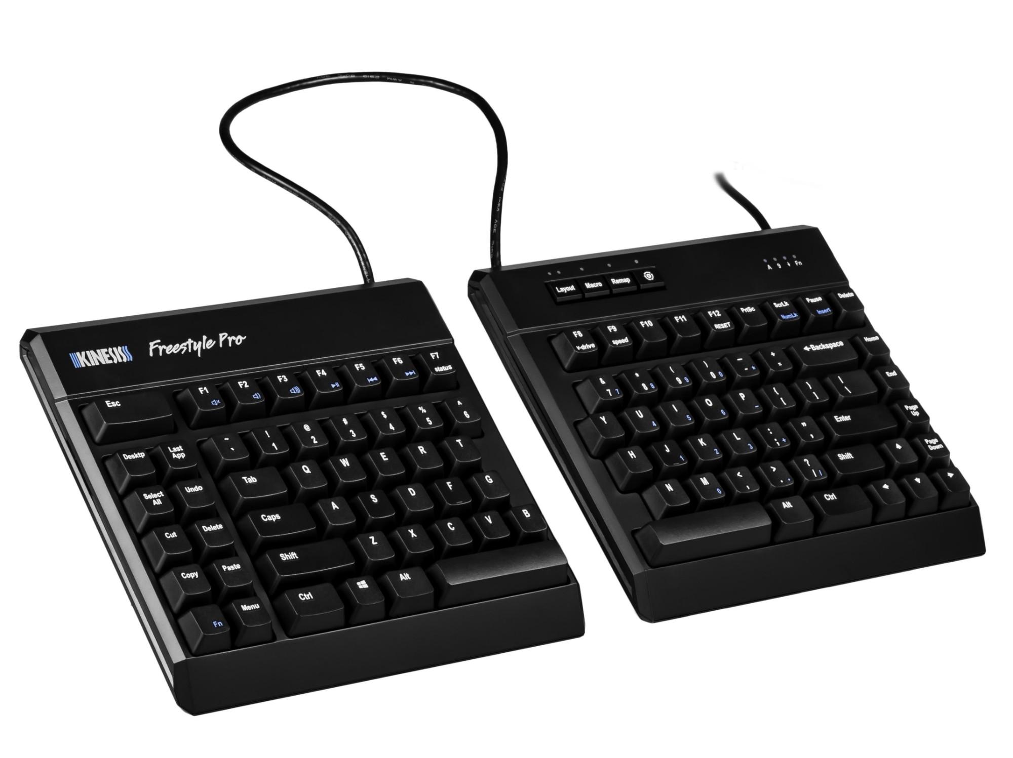 Kinesis Freestyle Pro Quiet Keyboard with Cherry MX Red keyswitches an