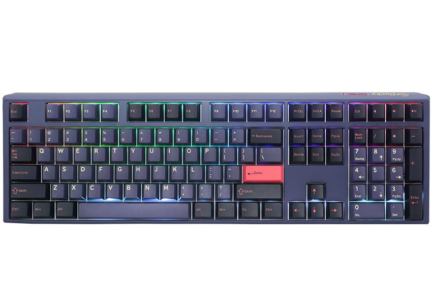 Ducky One3 Cosmic Blue keyboard Gaming USB QWERTY UK English Black, Bl