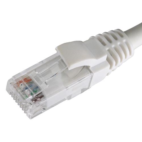 Cablenet 0.5m Cat5e RJ45 White U/UTP LSOH 24AWG Snagless Booted Patch