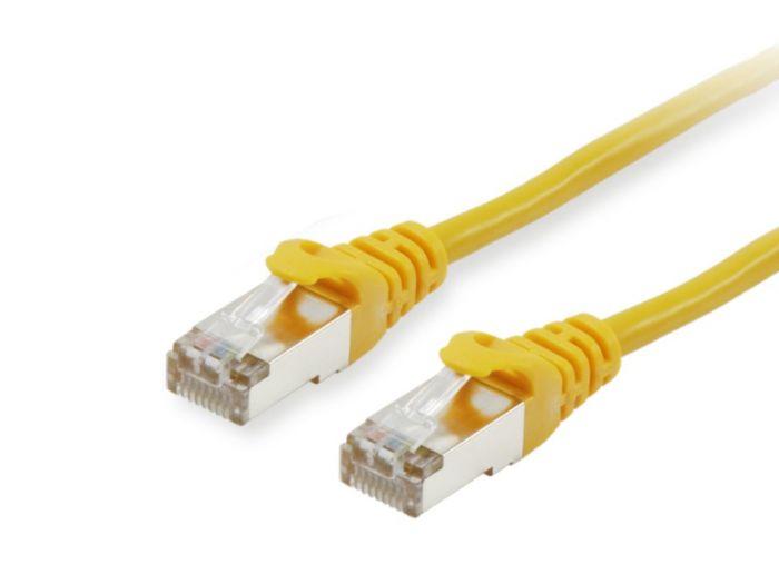 Equip Cat.6A S/FTP Patch Cable. Yellow. 0.15m