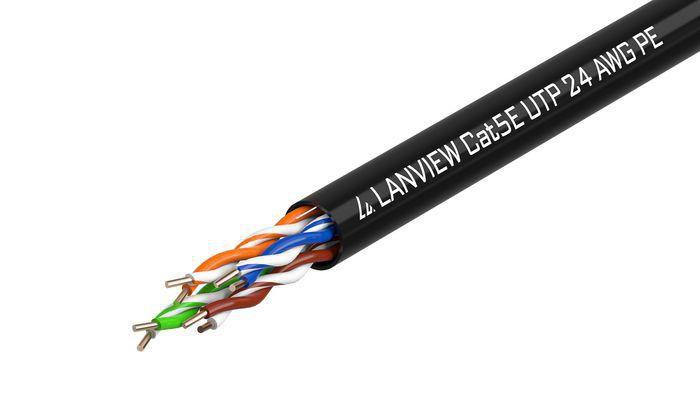 Lanview LVN122149 Networking Cable Black 305 M Cat5e U/UTP (UTP)