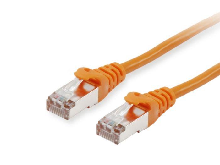 Equip Cat.6A S/FTP Patch Cable. Orange. 0.15m