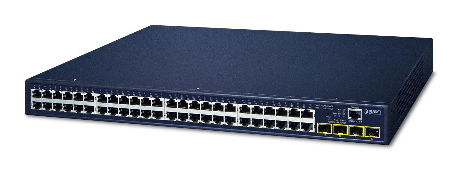 PLANET GS-4210-48T4S network switch Managed L2/L4 Gigabit Ethernet (10