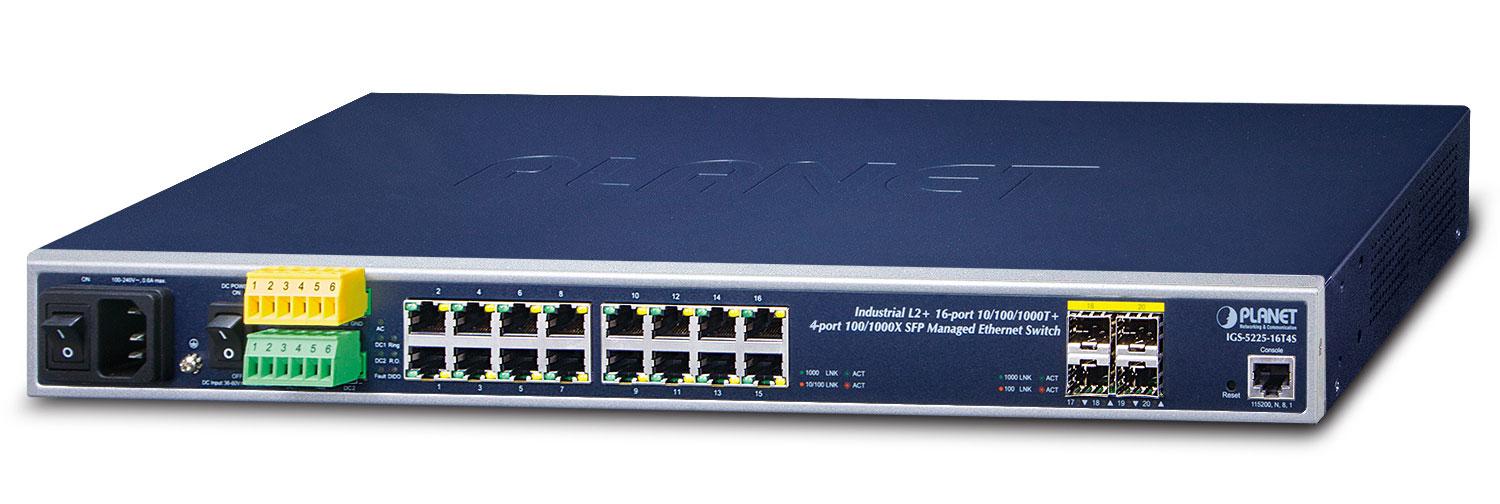 PLANET IGS-5225-16T4S network switch Managed L2+ Gigabit Ethernet (10/