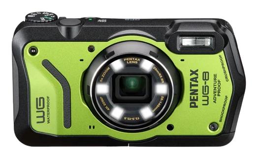 Pentax WG-8 20MP 5x Zoom Tough Compact Camera (Green)