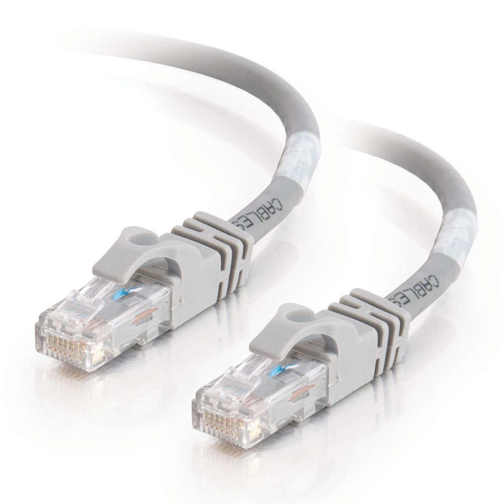 C2G 20m Cat6 550MHz Snagless Patch Cable Networking Cable Grey U/UTP