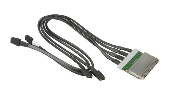 Supermicro 4-PORT EXT IPASS TO INT IPASS 0.85 m Black. Grey