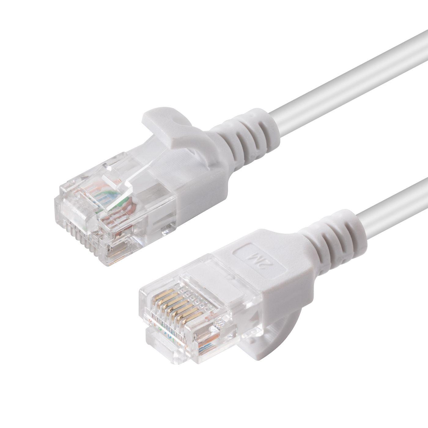 Microconnect V-UTP6A05W-SLIM networking cable White 5 m Cat6a U/UTP (U