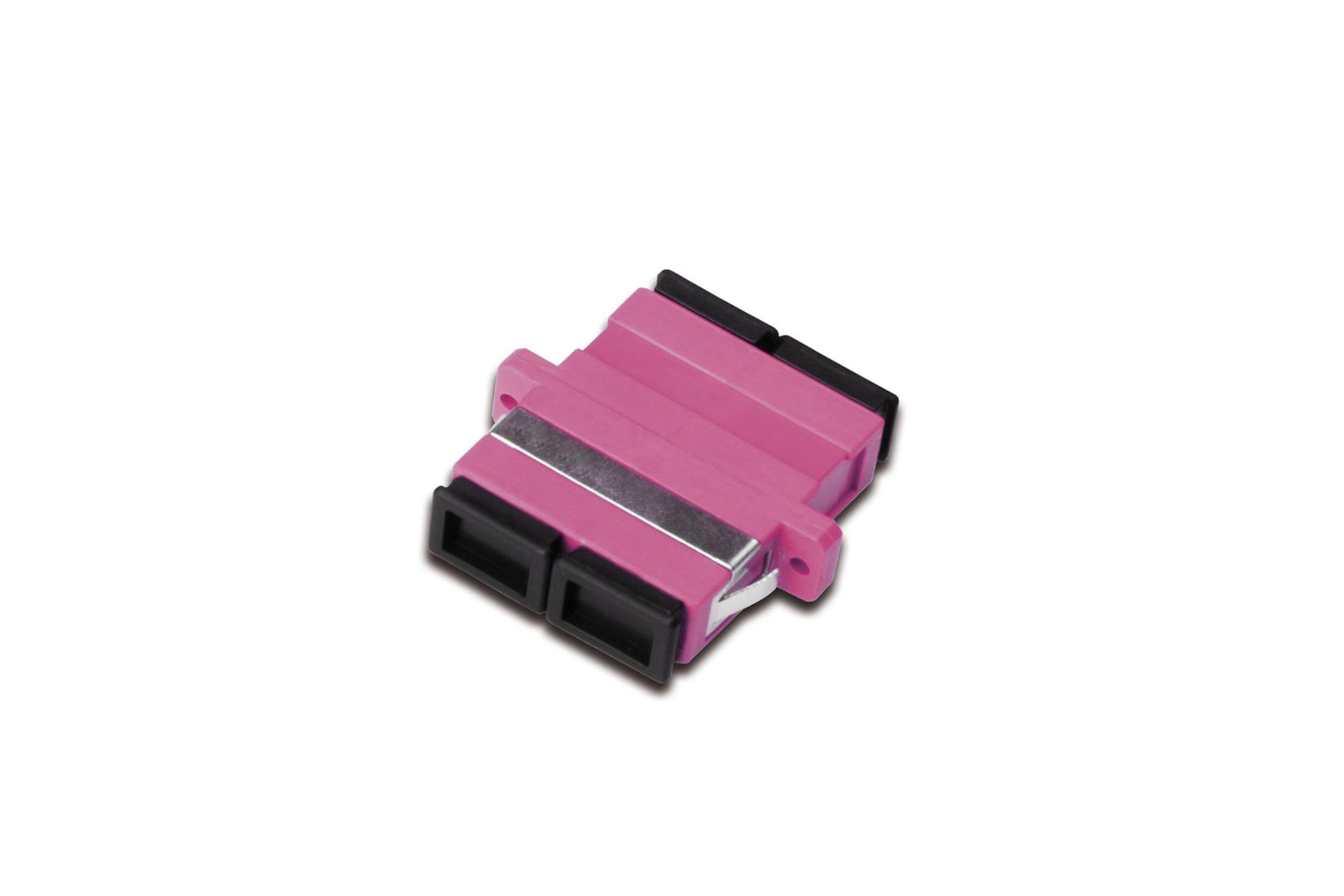 Digitus SC / SC Duplex Coupler. OM4. color pink