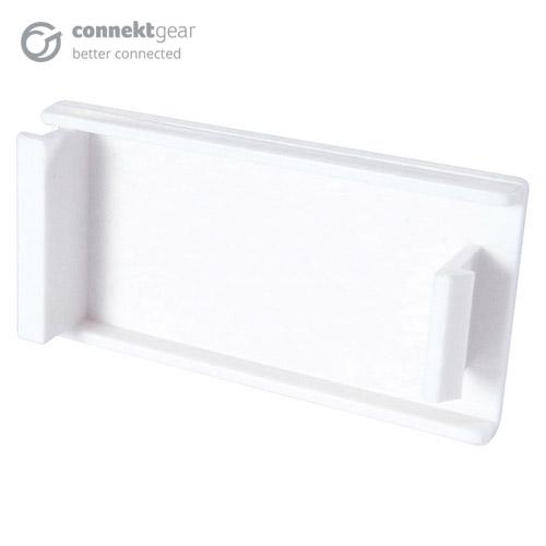 connektgear AV Snap-In Blanking Plate - 25 x 50mm - White