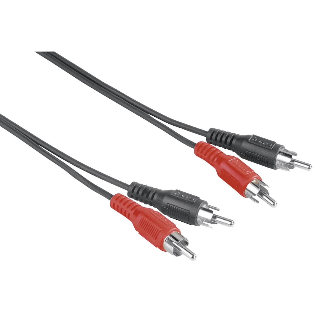 Hama 00205085 audio cable 1.5 m 2 x RCA Black