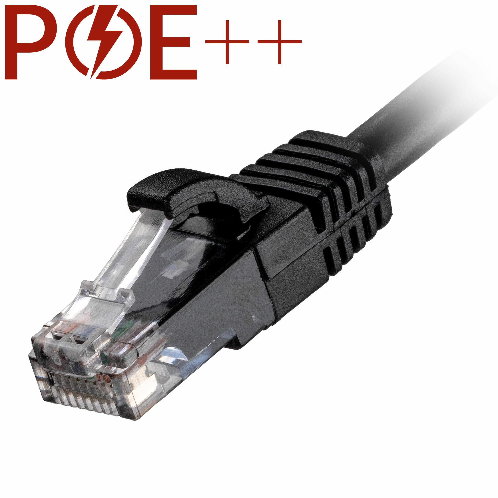 Cablenet 4m Cat6 RJ45 Black U/UTP LSOH 24AWG Snagless Booted Patch Lea