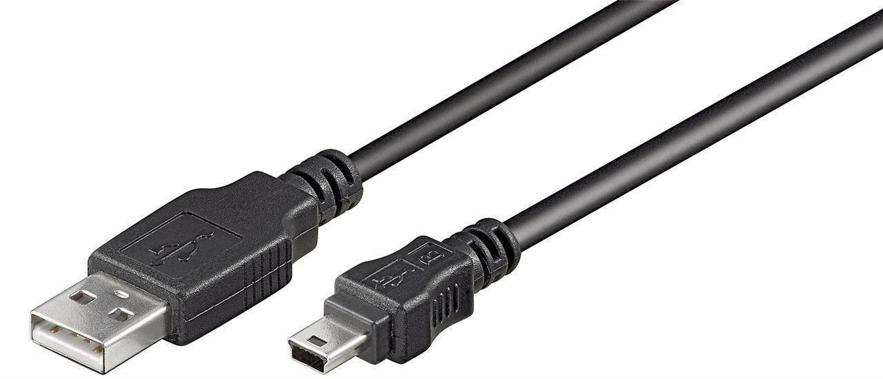 Microconnect USBAMB52 USB cable USB 2.0 1.8 m USB A Mini-USB B Black