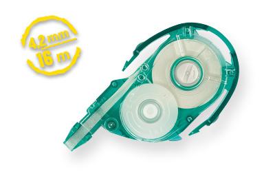 Tombow Mono YXE correction tape 16 m Green. Transparent. White