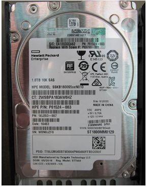 HPE DRV 1.8TB SFF HDD 10K SS7K &