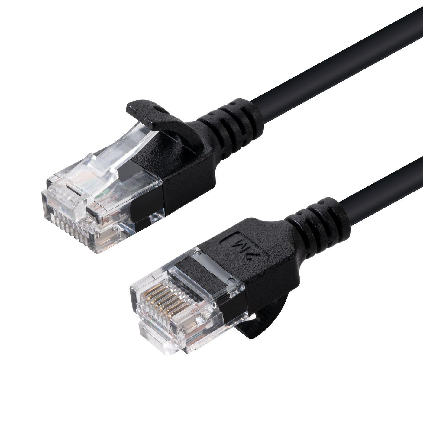 Microconnect V-UTP6A03S-SLIM networking cable Black 3 m Cat6a U/UTP (U