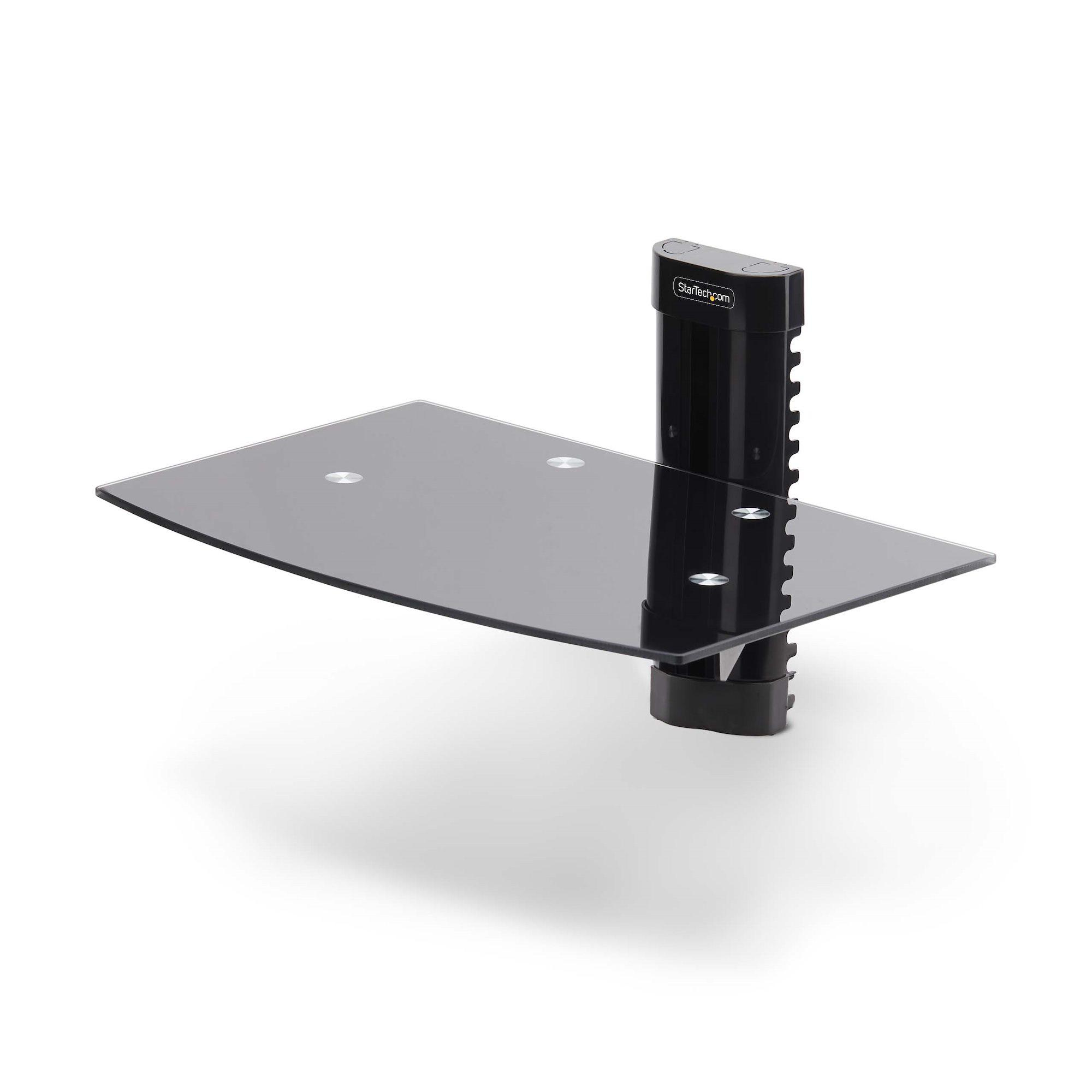 StarTech.com Floating Wall-Mounted AV Shelf, Adjustable Height Shelf F