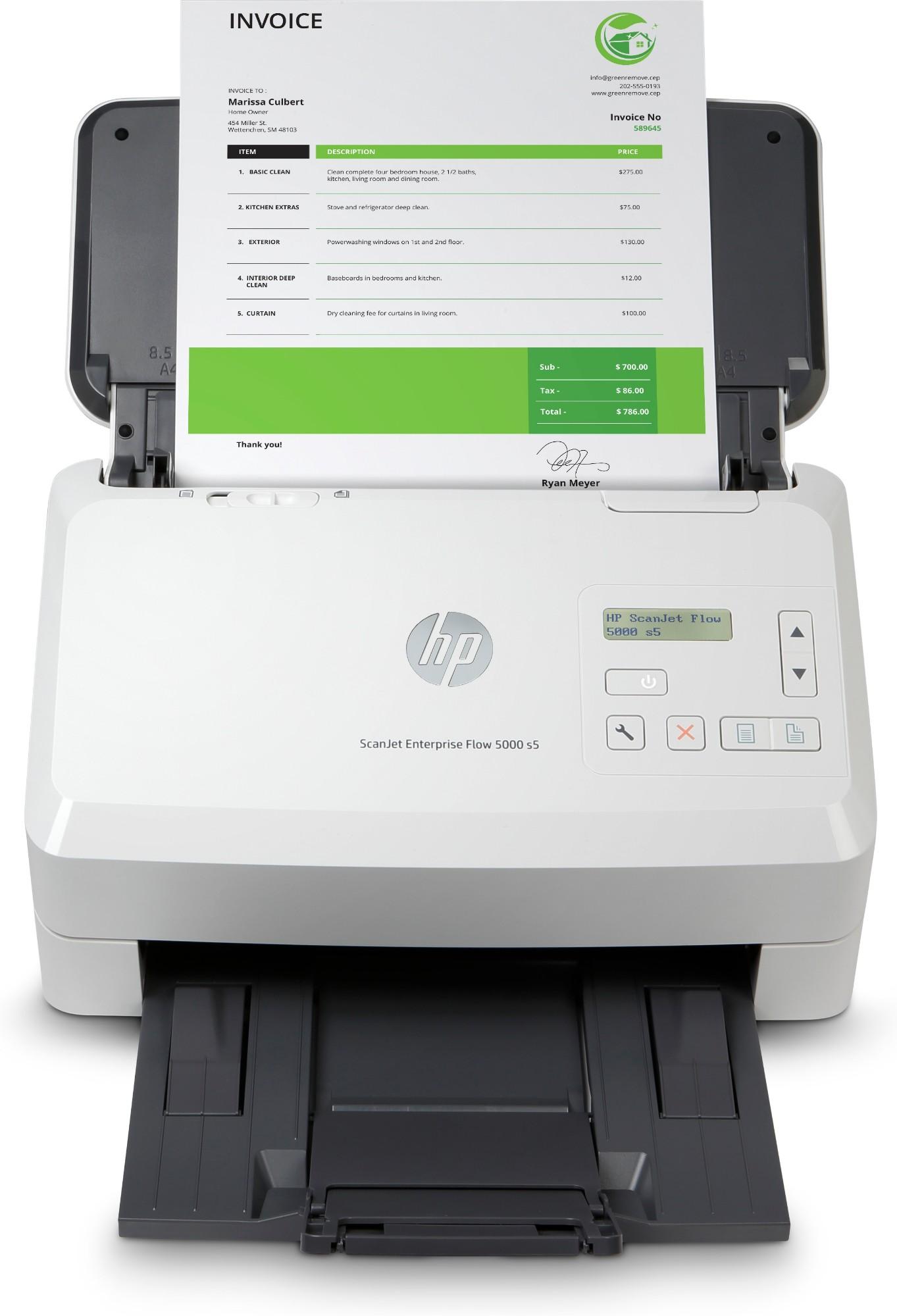 HP Scanjet Enterprise Flow 5000 s5 Sheet-fed scanner 600 x 600 DPI A4