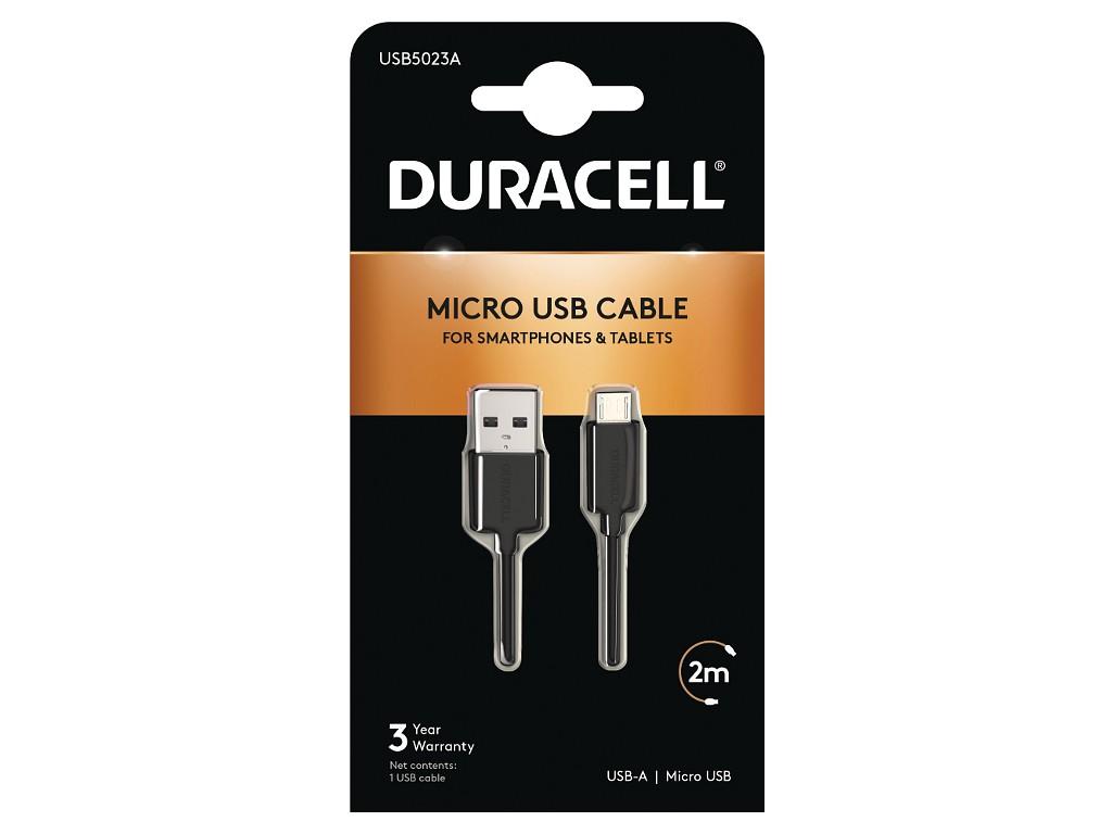 Duracell Sync/Charge Cable 2 Metre Black