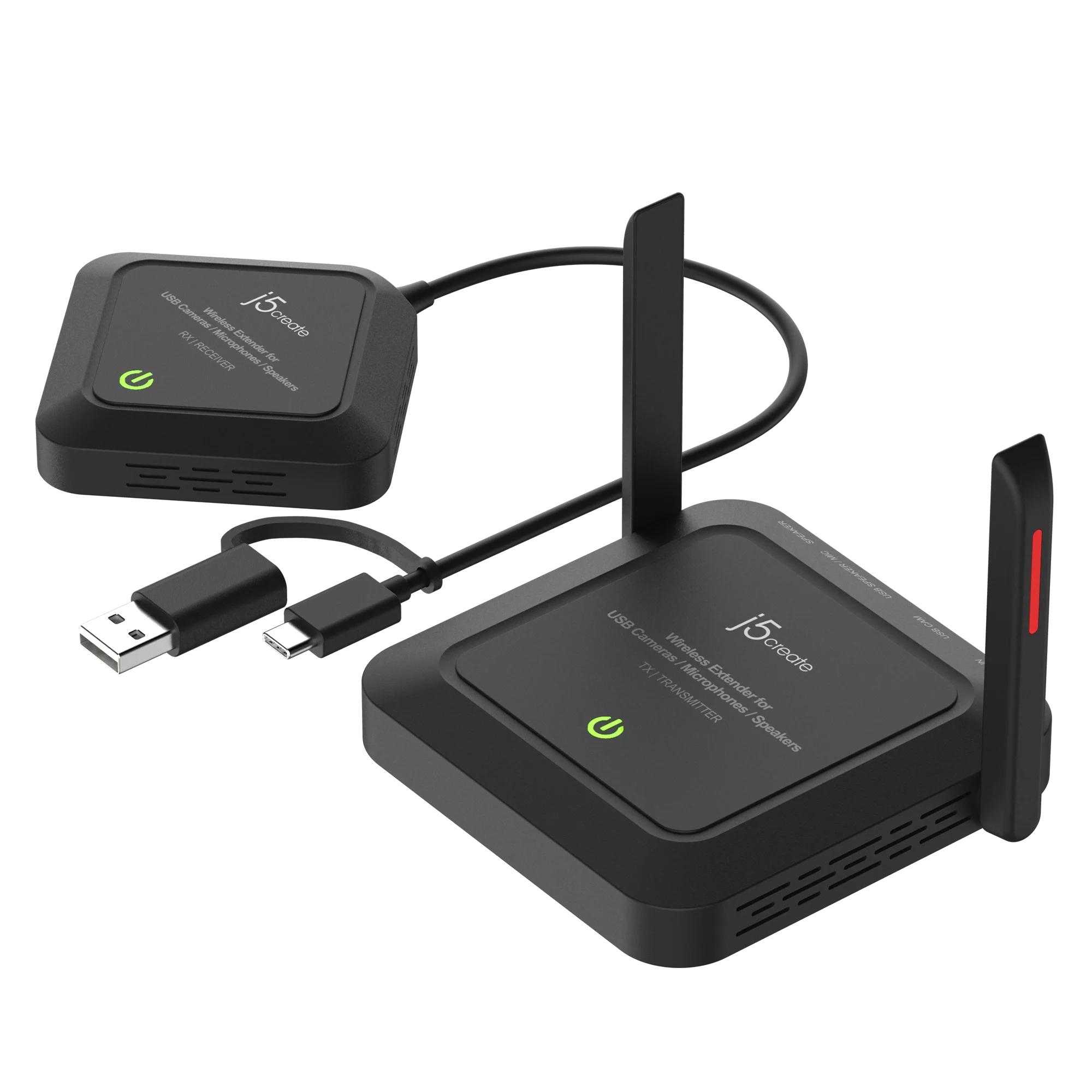 j5create JVW120 Wireless Extender for USB™ Cameras / Microphones / Spe