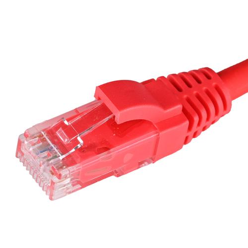 Cablenet 0.5m Cat5e RJ45 Red U/UTP LSOH 24AWG Snagless Booted Patch Le