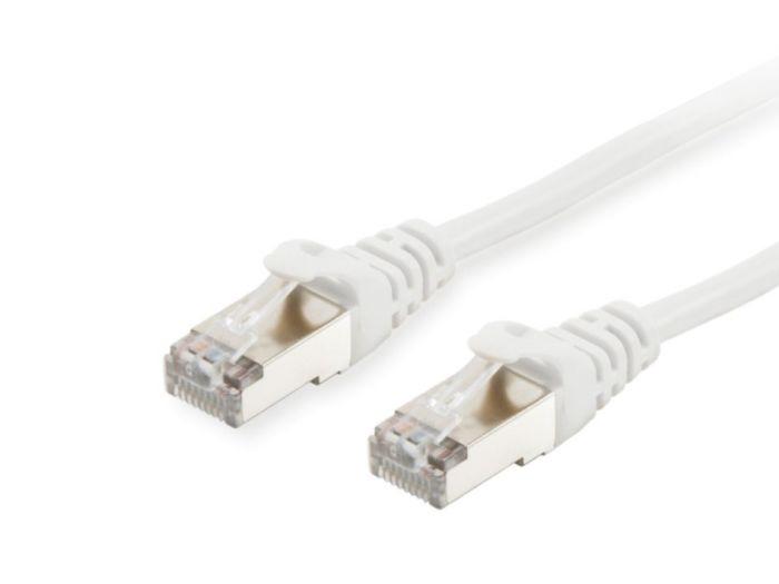 Equip Cat.6A S/FTP Patch Cable. White. 0.15m