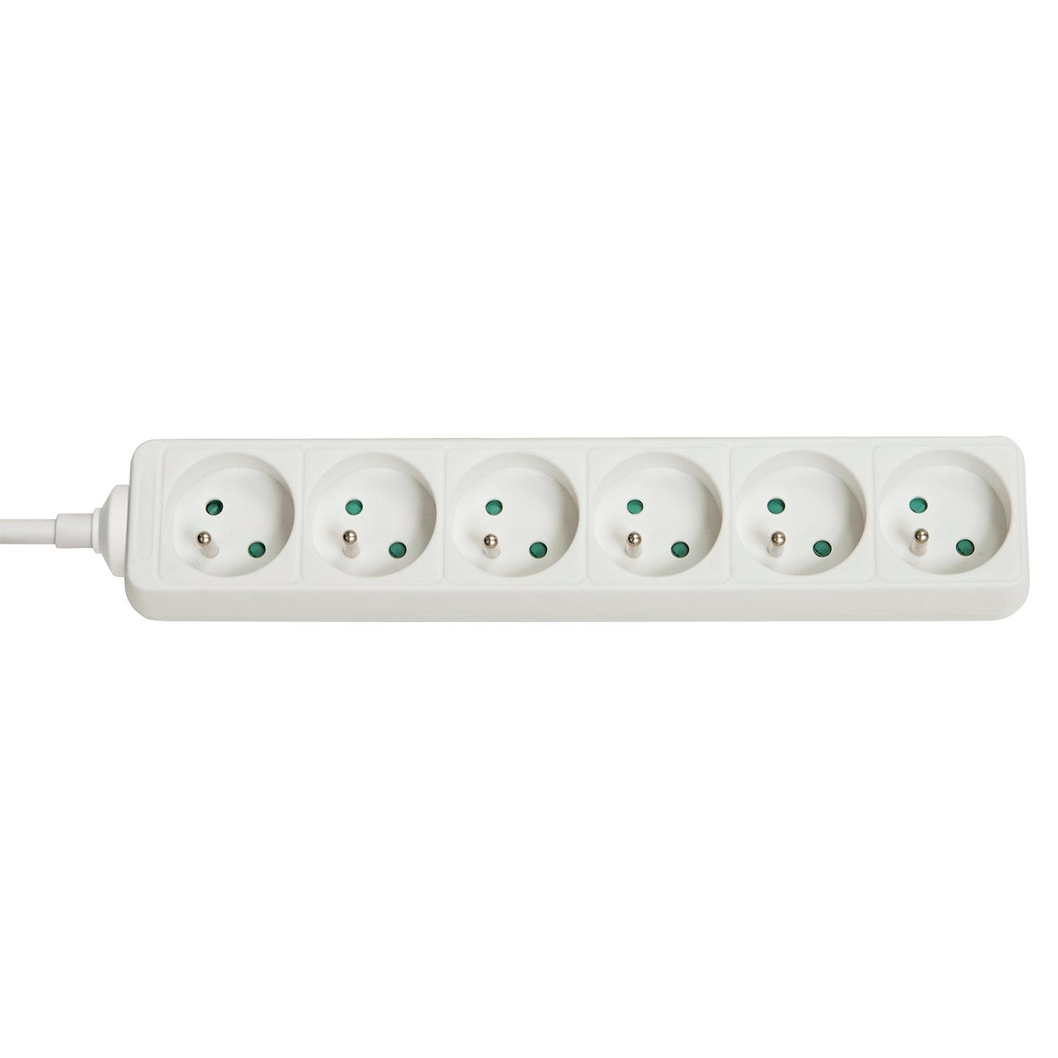 Lindy 73125 power extension 6 AC outlet(s) Indoor White