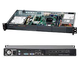 Supermicro CSE-502L-200B server barebone Rack (1U) Black