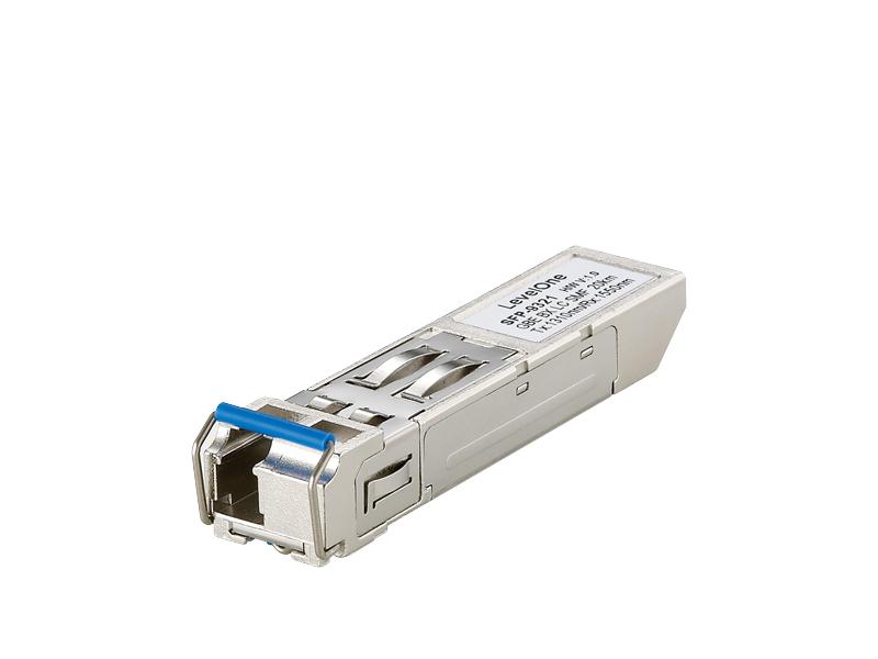 LevelOne 1.25Gbps Single-mode BIDI SFP Transceiver. 20km. TX 1310nm /